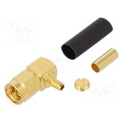 132123 Connector: SMA; plug; male; angled 90°; 50Ω; soldering,crimped 3Xw9DWBcbD-vioIUrAr6ts9UIPCDE2dr50h-gO53Gmc