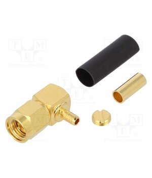 132123 Connector: SMA; plug; male; angled 90°; 50Ω; soldering,crimped 3Xw9DWBcbD-vioIUrAr6ts9UIPCDE2dr50h-gO53Gmc