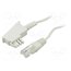60676 Cable: telephone; RJ45 plug,TAE F plug; 20m; white; Core: Cu hWJ1X5PgG8UdH-zrz0nP21sbHtQKQ6HFnv2eeeP_IHQ
