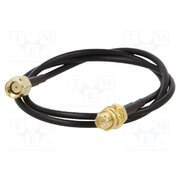 SMA-05-0.5 Cable; 0.5m; RP-SMA male,RP-SMA female; black; straight; 50Ω QKlq0c6-WKfkaSEgcmVw3ffdAwva2RndBJu4-lAVT6I