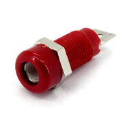 SOCKET ø4mm 'banan' type, red, isolated