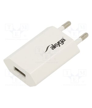 AK-CH-03WH Power supply: switching; mains,plug-in; 5VDC; 1A; white RWo-xTkRZ0g3CyRQEJjGu7wdfFeeCP9RjFuSa3A3c4o