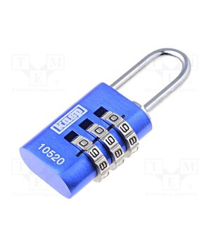 K10520BLUD Padlock; shackle,combination code; aluminium; A: 22mm; B: 20mm FgFH9WeWOmvRyQ1mLyi-Nc7cjZ8Xllg-42aNDIDNeHQ