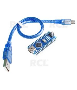 Arduino kontrolieris Nano V3.0 analogais, ar USB kabeli (savienojumi pielodēti)

 ABRNANV3_AL.jpg