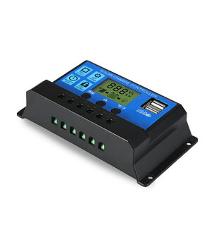 KONTROLERIS saulės panelėms 12/24V 10A ABRM462.jpg