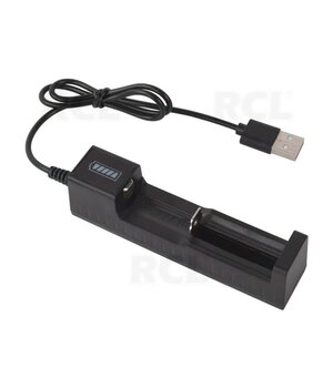 Uzlādēt uzlādējamas baterijas Li-Ion, 10440...18560...26650, 1A

 AILMC1H.jpg