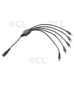 DC adapteris 2,1 x 5,5 mm (F) -> 5 x 2,1 x 5,5 mm (M), 10 cm + 5 x 20 cm

 CPE635.jpg