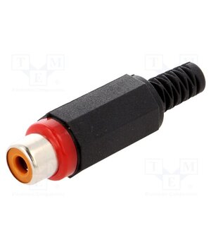 XKTO 1 ROT Connector: RCA; plug; female; with strain relief; straight XIPUFHG_kFGJnLKaO0v4vwGeBmwLAvCAcXdy_KJ3mm0