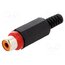 XKTO 1 ROT Connector: RCA; plug; female; with strain relief; straight XIPUFHG_kFGJnLKaO0v4vwGeBmwLAvCAcXdy_KJ3mm0
