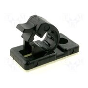KC04J Self-adhesive cable holder; polyamide; black; UL94V-2 G6daeFHdxh9aaysyjSE94a6mAjtO3OT06TiDyCHPEXQ