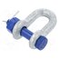 GN 584-10-B Dee shackle; steel; for rope; zinc; 10mm; 3/8" oe-KWzchu3NpU7qzZthLrOYcOxSkgbIzAAPLW30HLDo