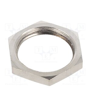 166-50102 Nut; M20; brass; Thread: metric; Pitch: 1.5; Plating: nickel yXsFb3PAHT1ntcr-dM0MAKViOM2Q7XdBcqdAjjsHanc