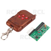 Bevielio ryšio 4kan. modulis su pulteliu 315Mhz IC2262/2272  12V DC ADVM06.jpg