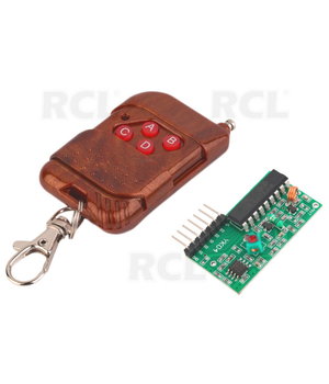 Bevielio ryšio 4kan. modulis su pulteliu 315Mhz IC2262/2272  12V DC ADVM06.jpg