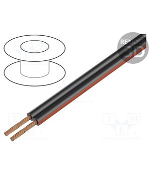 PKT0021CK Wire: loudspeaker cable; TLYp; 2x0.75mm2; stranded; Cu; black 6ZgdJC1OI3rhtvwKVyJz6TNM1bMeO5Wzpby2Gag7sqY