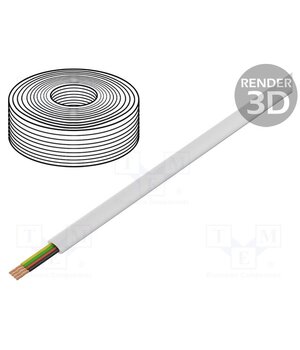 TC1000S-100M Wire: telecommunication cable; flat; Cablexpert; stranded; white 1LZl4XrbPGAWiSoxYqNYSPVW7g5pPZfmizGlpIvrSP0