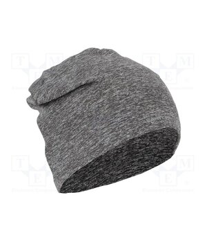 L102250S Beanie; thermoactive; grey; elastane,polyester; Size: 57-61 uVOxXgYPz-wQ4Xf84dkVTRVPBbiYR0fNS6OlReZgGQs