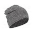 L102250S Beanie; thermoactive; grey; elastane,polyester; Size: 57-61 uVOxXgYPz-wQ4Xf84dkVTRVPBbiYR0fNS6OlReZgGQs