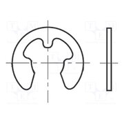 B4/BN809 Circlip; spring steel; Shaft dia: 4mm; BN 809; Ring: external e-uRbKw_xw2SYK7K1sS1o0GZWyHu0m1k7FWCo1fPHPs