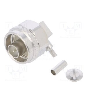 J01020A0040 Connector: N; plug; male; angled 90°; 50Ω; soldering,crimped; PTFE Zl85gbN5XG5av7Sr30Q-60Fs_U6kHEiz7HK0I3E0-Yk