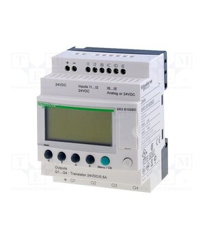 SR3B102BD Programmable relay; IN: 6; Analog in: 4; OUT: 4; Zelio Logic; IP20 VjwNPY91nsvGlFsmhW6wFWSLYCS9foaJbr9fURGq6JQ