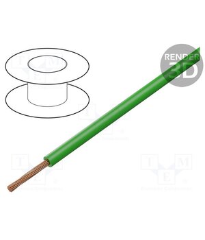 FLRY-A0.35-GR/1 Wire; FLRY-A; 1x0.35mm2; stranded; Cu; PVC; green; 60V; Class: 5 4S9IukrLRFEjVXTLj8a7099_VRqBZF76kFVrwKQx15w