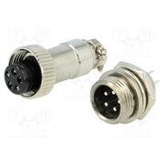 DS1110-01-5B6 Connector: microphone MINI; socket,plug; male,female; PIN: 5; MINI NBH1h04njBeYogM5_Kil1rt8NNV5J9Nsq0F4wVvAGjU