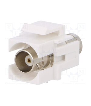 NK0019 Coupler; socket; BNC socket x2; female x2; straight; 50Ω; Keystone pYxPn_vrAp3HJv6HZkSaIFTPt_fU0DcpKoh85Qcp3hw