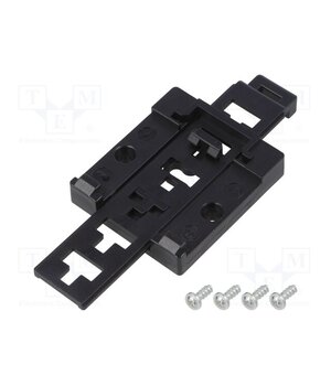 22035000 DIN rail mounting bracket; black; Kit: mounting screws KOlR3DQBrBsYGxkk055x1gwISWMdUPqJzDDrZPRhF3Q