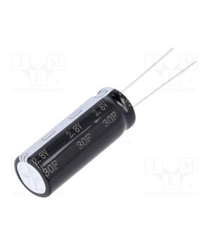 BUP002R8L306FA Supercapacitor; THT; 30F; 2.8VDC; ±20%; Ø12.5x34mm; 35mΩ; -40÷65°C r76YC0cdUVM-pmAhoHDSC7a7TSEi3vkUwBGeFYeqL1Y