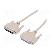 AK-610201-030-E Cable; D-Sub 25pin socket,D-Sub 25pin plug; 3m; beige; Core: Cu s3jPbI150gjiswjO6ANxJUdndK4qx3r7eS8sEyYCPBo