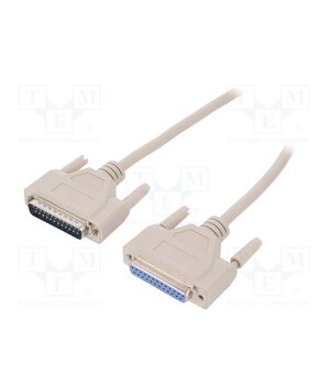 AK-610201-030-E Cable; D-Sub 25pin socket,D-Sub 25pin plug; 3m; beige; Core: Cu s3jPbI150gjiswjO6ANxJUdndK4qx3r7eS8sEyYCPBo