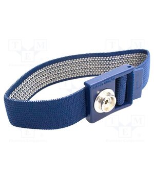 HR000007 Wristband; ESD; blue; press stud male 10mm 2i2xyusyOXlTQnQK2LQ7K7mi0YGQoUkD3GZk1WjGAZo