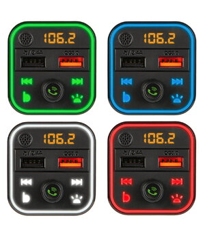 FM ПЕРЕДАТЧИК Bluetooth 5.0  +QC 3.0 RGB AFMSMP64+1.jpg