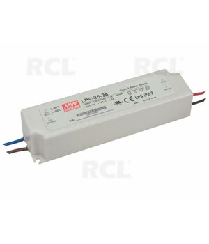 POWER SUPPLY  LED 24V 2.5A 60W LPV-60-24 Mean Well AMLED2425.jpg