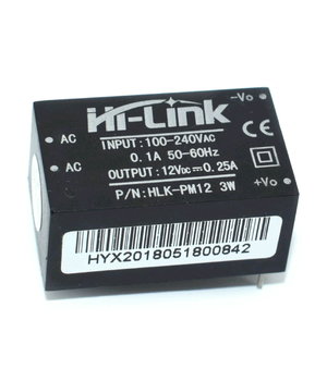Понижающий модуль источника питания HLK-PM12 ~230В > 12DC 0.25A, 3Вт AMM0612.jpg