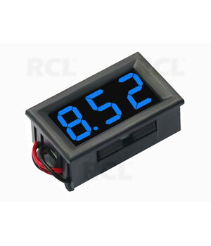 VOLTMETER - MODULE 0.36" LED blue, DC 0-100V, with housing, 3 wires ATMV27M.jpg