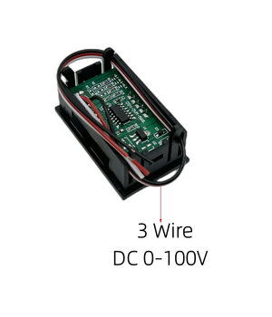 VOLTMETER - MODULE 0.36" LED blue, DC 0-100V, with housing, 3 wires ATMV27X+1.jpg