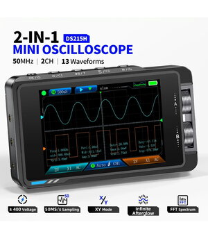 OSCILOSKOPAS FNIRSI DS215H Plus, 2kanalai, 50Mhz, su signalų generatoriumi ATOSF215HP+2.jpg