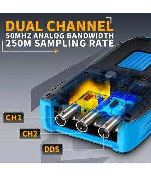OSCILOSKOPAS FNIRSI 2C53T Plus, 3IN1, su True RMS multimetru ir DDS signalų generatoriumi ATOSF2C53T+4.jpg