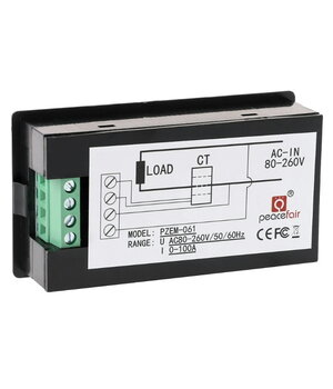 ENERGIJOS SĄNAUDŲ MATUOKLIS (skaitmeninis voltmetras - ampermetras - galios matuoklis) 100A/22000W panelinis ATSEM61+1.jpg