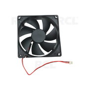 FAN DC 12V 90x90x25mm 28dB with 300mm wires and connector