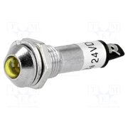 IND8-24Y-A Indicator: LED; prominent; yellow; 24VDC; Ø8.2mm; IP40; metal 0AYSkRgfPcV0m5eW2UcvF2FK-JQQlfnAd89Z-ONUkZU