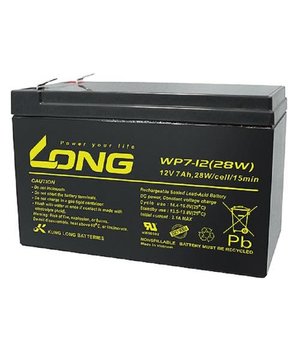 Uzlādējama baterija SLA WP7-12, 12 V, 7 Ah, 150 x 65 x 95 mm

 BA127LG.jpg
