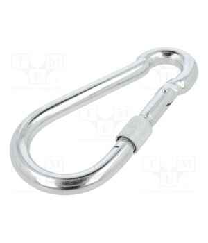 KSZ12140 Carabiner; steel; for rope; L: 140mm; zinc; 12mm; with protection oV8a7TDM7etda4tlctQ3VKAInXXGoFf2BQN_T6G_7yo
