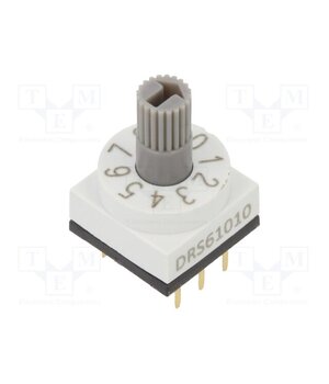 DRS 61010 Encoding switch; Pos: 10; PCB,THT; 80mΩ; DC load @R: 0.15A/42VDC u78Acjz519swFz_9UtsmoNOVVQXllm4Ws5j0iFuSxNk