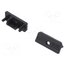 77980002 Cap for LED profiles; black; 20pcs; ABS; with hole; SURFACE10 W7wdfXIsRg8h7v19okVqJjxoifdsW5dVbACmphnL4W0
