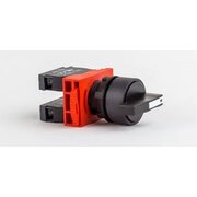 Rotācijas slēdzis, melns, 3 pozīcijas ON-OFF-ON (1-0-2), Ø22mm, 2NO, 3A, 230 VAC

 X92363.jpg