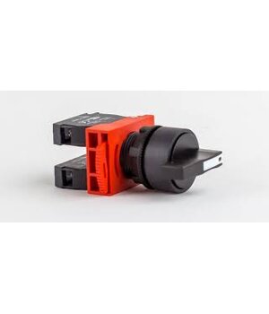 Rotācijas slēdzis, melns, 3 pozīcijas ON-OFF-ON (1-0-2), Ø22mm, 2NO, 3A, 230 VAC

 X92363.jpg