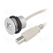 09454521911 USB socket; 22mm; har-port; -25÷70°C; Ø22.3mm; IP20; silver; Len: 1m ZxF1IZcQWTb0RM5G4eF6KuKnepCoJgKHGJFYSZnPgPI